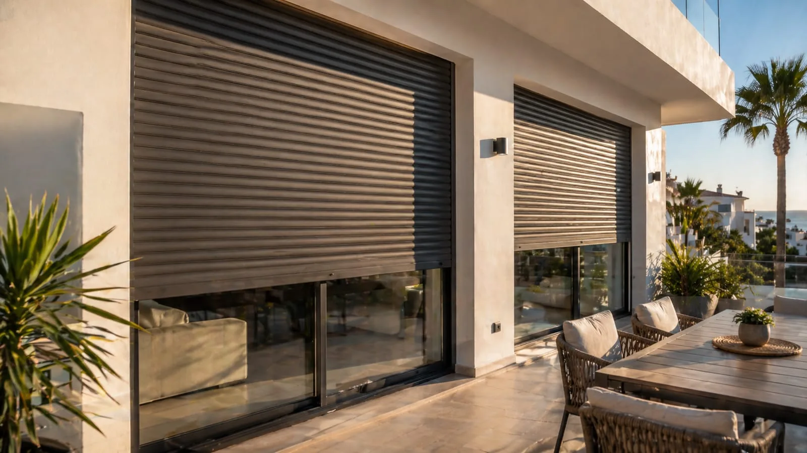 Fabricantes de persianas de aluminio en Málaga. Instalación a medida para ventanas, exteriores y accesos con taller propio.